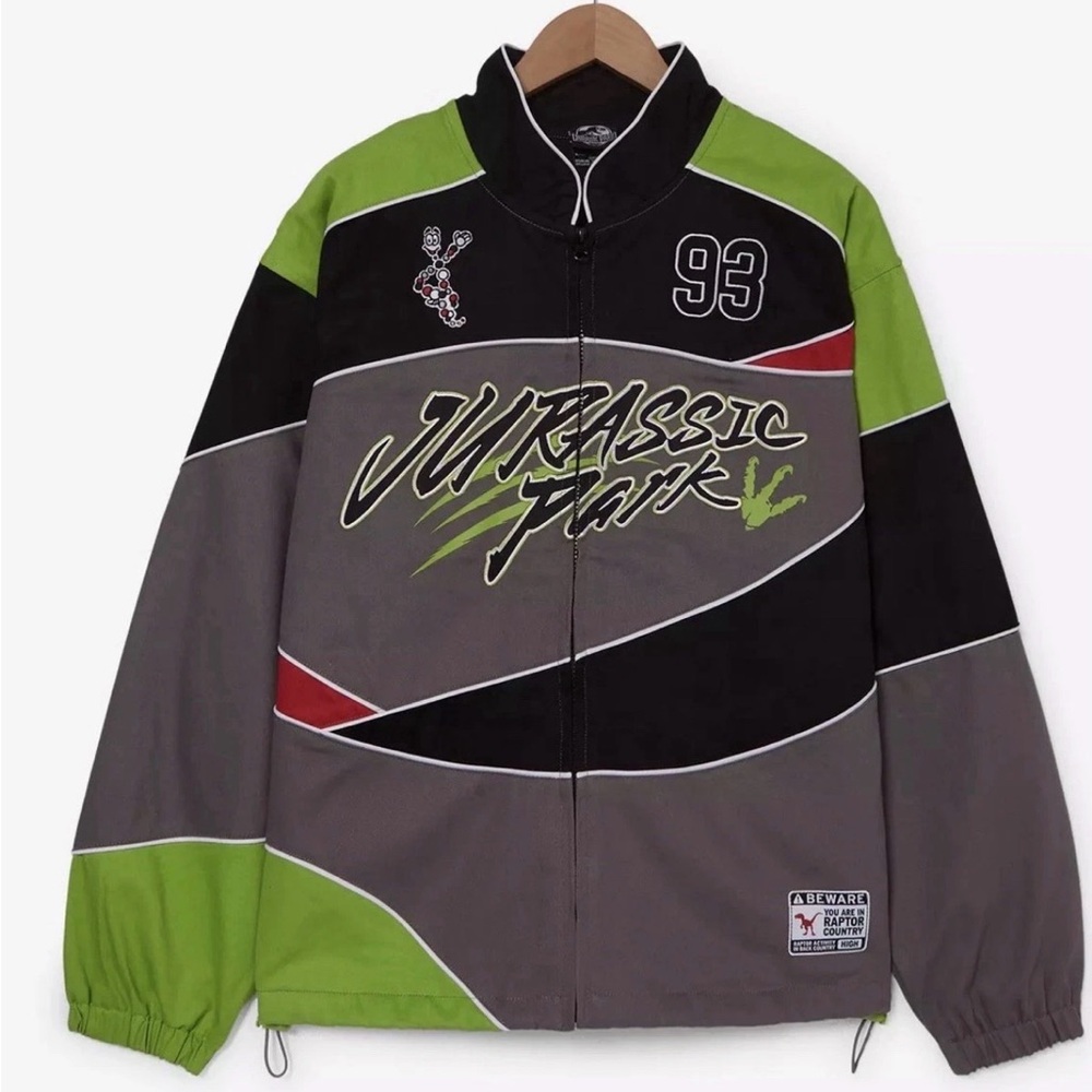Jurassic Park Men's zip up windbreaker Jacket box lunch exclusive